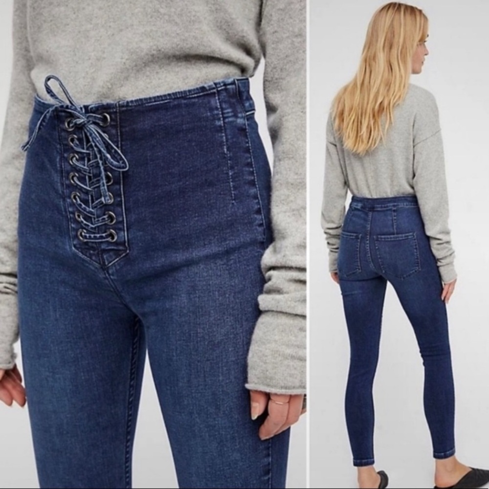 Free People - Lace Up Jeans - 31 W